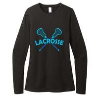 Lacrosse Player Gift Sticks  Womens CVC Long Sleeve Shirt