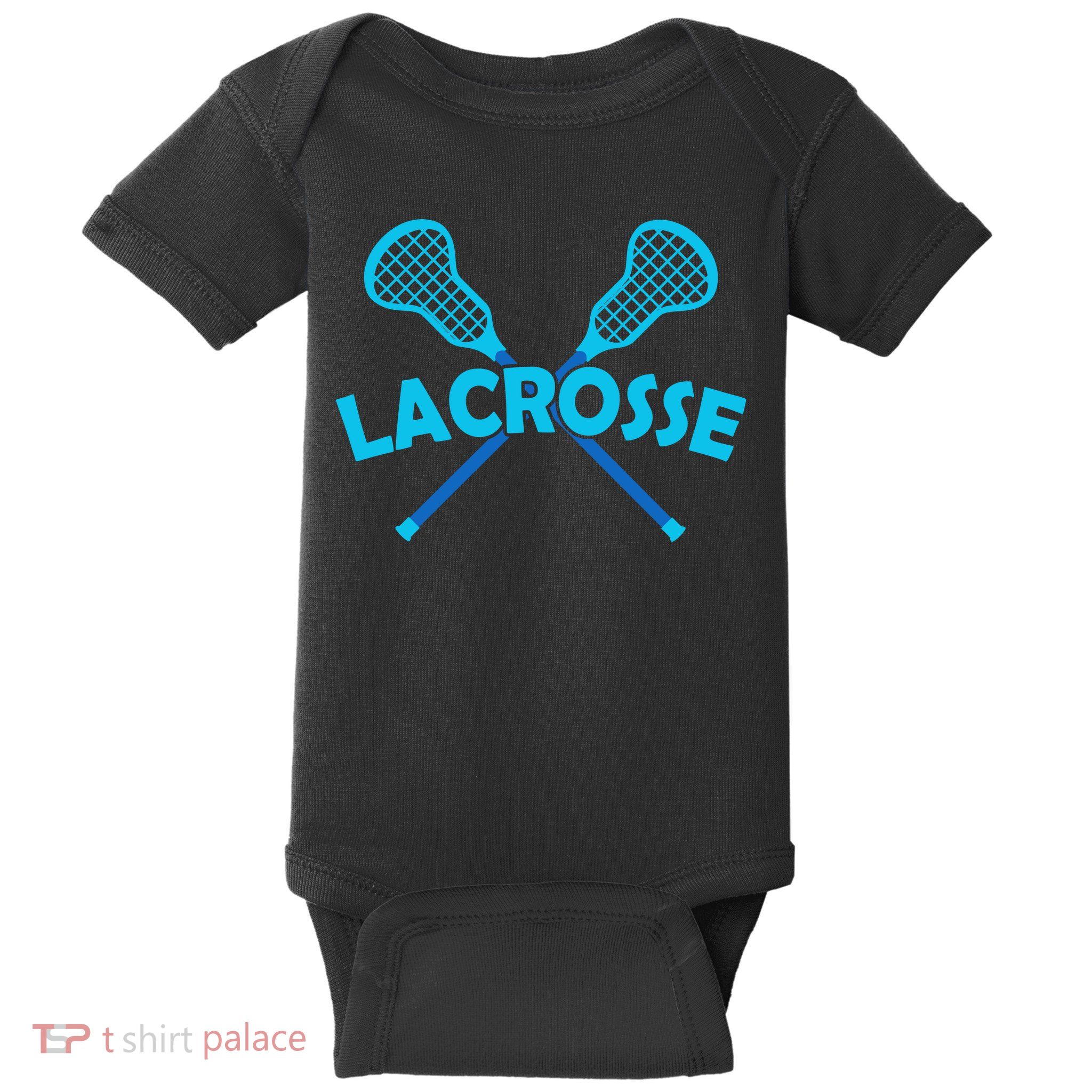 Lacrosse Player Gift Sticks  Baby Bodysuit