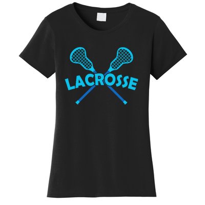 Lacrosse Player Gift Sticks  Women's T-Shirt