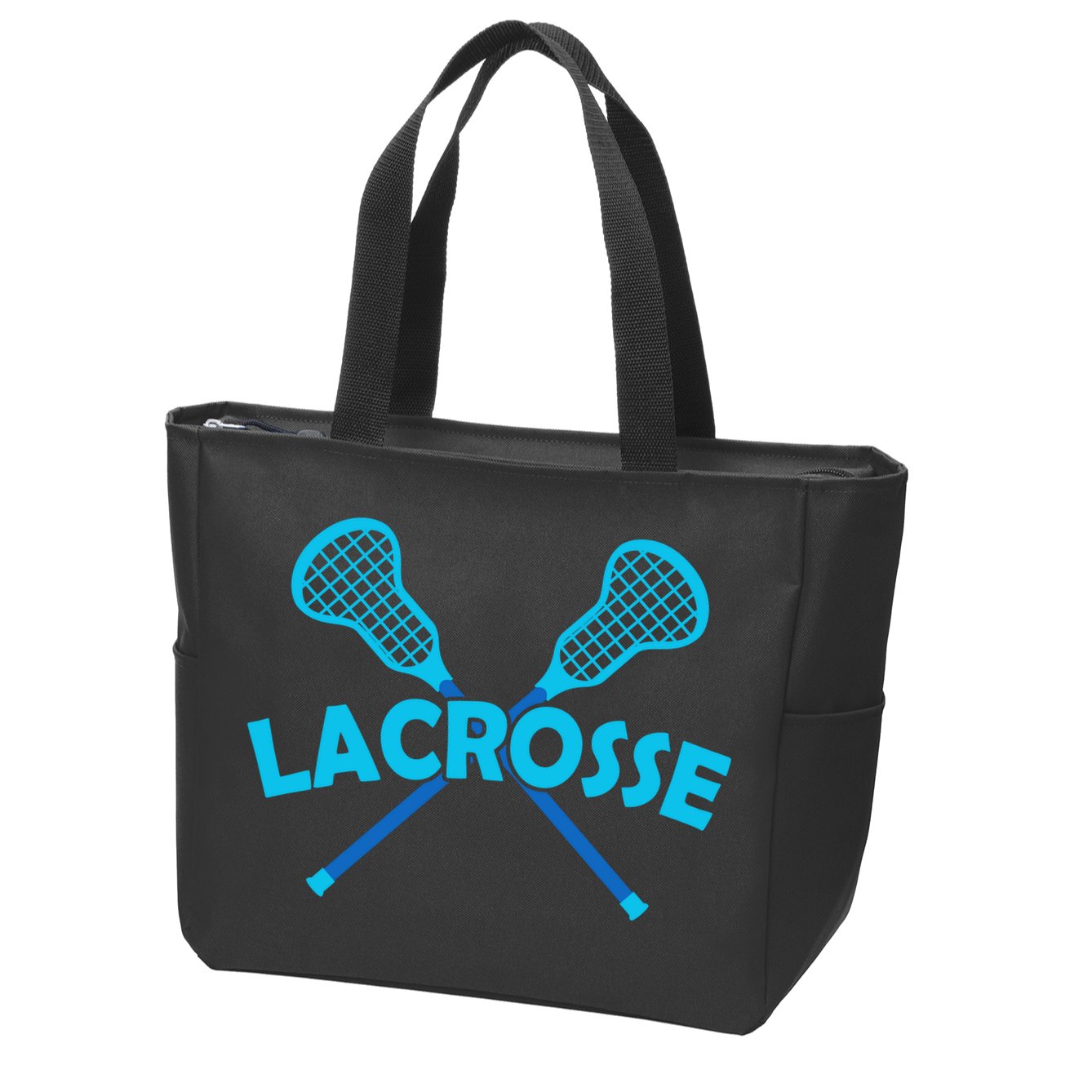 Lacrosse Player Gift Sticks  Zip Tote Bag