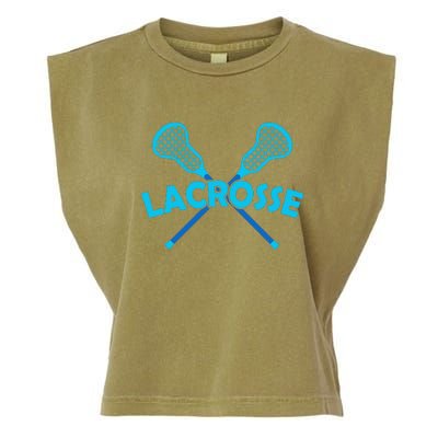 Lacrosse Player Gift Sticks  Garment-Dyed Women's Muscle Tee