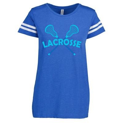 Lacrosse Player Gift Sticks  Enza Ladies Jersey Football T-Shirt