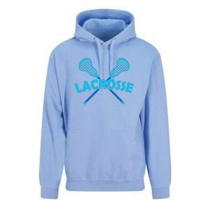 Lacrosse Player Gift Sticks  Unisex Surf Hoodie