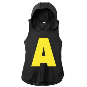 Letter A Funny Matching Halloween Costume Ladies PosiCharge Tri-Blend Wicking Draft Hoodie Tank