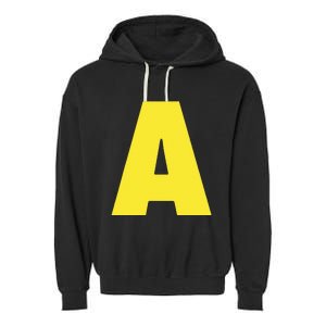 Letter A Funny Matching Halloween Costume Garment-Dyed Fleece Hoodie