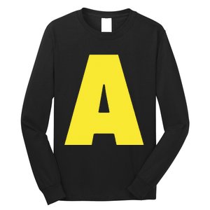 Letter A Funny Matching Halloween Costume Long Sleeve Shirt