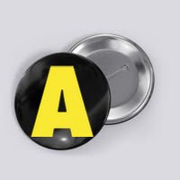 Letter A Funny Matching Halloween Costume Button