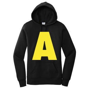 Letter A Funny Matching Halloween Costume Women's Pullover Hoodie