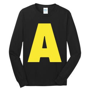 Letter A Funny Matching Halloween Costume Tall Long Sleeve T-Shirt