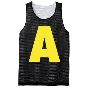 Letter A Funny Matching Halloween Costume Mesh Reversible Basketball Jersey Tank