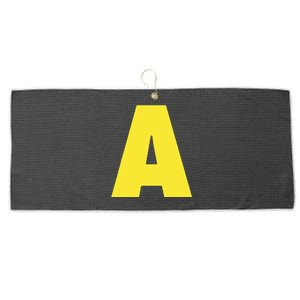 Letter A Funny Matching Halloween Costume Large Microfiber Waffle Golf Towel