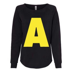 Letter A Funny Matching Halloween Costume Womens California Wash Sweatshirt