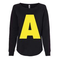 Letter A Funny Matching Halloween Costume Womens California Wash Sweatshirt