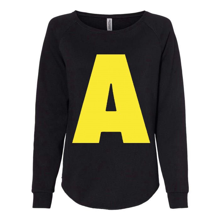 Letter A Funny Matching Halloween Costume Womens California Wash Sweatshirt