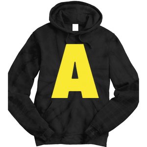 Letter A Funny Matching Halloween Costume Tie Dye Hoodie