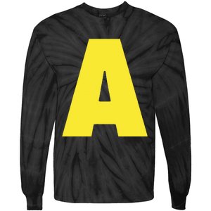 Letter A Funny Matching Halloween Costume Tie-Dye Long Sleeve Shirt