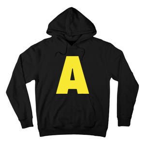 Letter A Funny Matching Halloween Costume Tall Hoodie