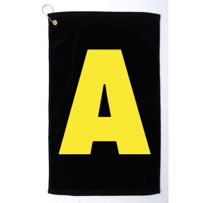 Letter A Funny Matching Halloween Costume Platinum Collection Golf Towel