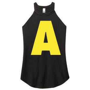 Letter A Funny Matching Halloween Costume Women's Perfect Tri Rocker Tank