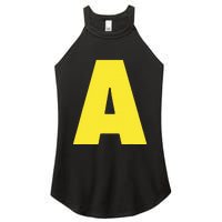 Letter A Funny Matching Halloween Costume Women's Perfect Tri Rocker Tank