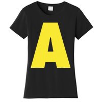 Letter A Funny Matching Halloween Costume Women's T-Shirt