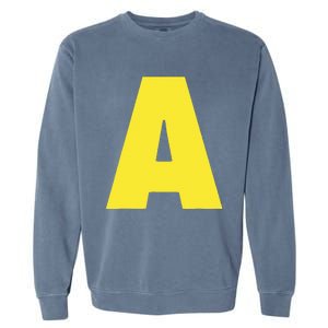 Letter A Funny Matching Halloween Costume Garment-Dyed Sweatshirt