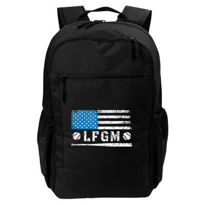 Lfgm American Flag Baseball Fan Backpack