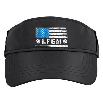 Lfgm American Flag Baseball Fan Adult Drive Performance Visor