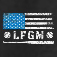 Lfgm American Flag Baseball Fan 11oz C Handle Ceramic Mug