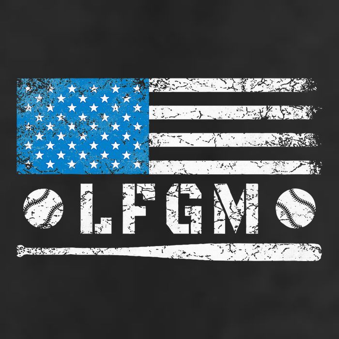 Lfgm American Flag Baseball Fan 11oz C Handle Ceramic Mug