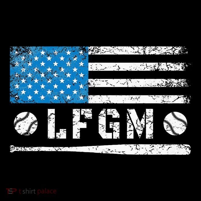 Lfgm American Flag Baseball Fan Flatbill Hat