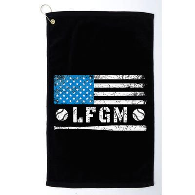 Lfgm American Flag Baseball Fan Golf Towel