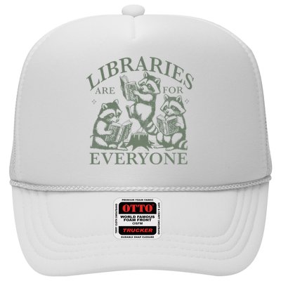 Libraries Are For Everyone Racoon Read Banned Book Librarian Trucker Hat