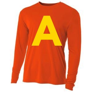 Letter A Funny Chipmunk Group Matching Halloween Costume 2024 Cooling Performance Long Sleeve Crew