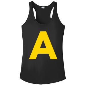 Letter A Funny Chipmunk Group Matching Halloween Costume 2024 Ladies PosiCharge Competitor Racerback Tank