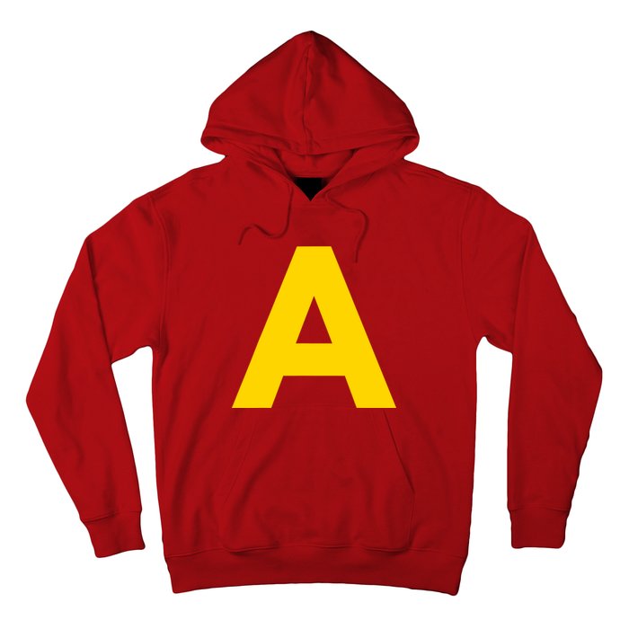 Letter A Funny Chipmunk Group Matching Halloween Costume 2024 Hoodie