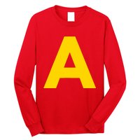 Letter A Funny Chipmunk Group Matching Halloween Costume 2024 Long Sleeve Shirt