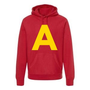 Letter A Funny Chipmunk Group Matching Halloween Costume 2024 Premium Hoodie