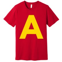 Letter A Funny Chipmunk Group Matching Halloween Costume 2024 Premium T-Shirt