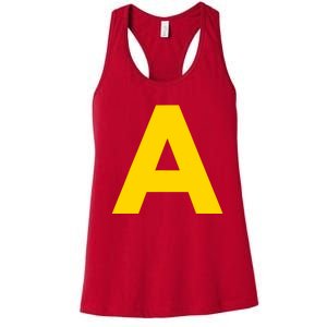 Letter A Funny Chipmunk Group Matching Halloween Costume 2024 Women's Racerback Tank