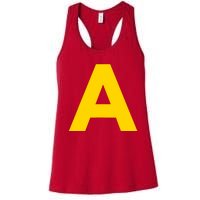 Letter A Funny Chipmunk Group Matching Halloween Costume 2024 Women's Racerback Tank