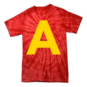 Letter A Funny Chipmunk Group Matching Halloween Costume 2024 Tie-Dye T-Shirt