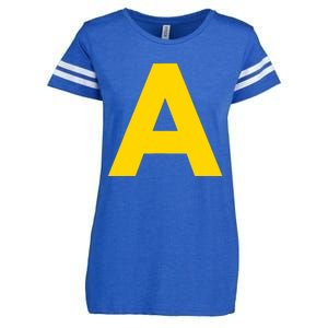 Letter A Funny Chipmunk Group Matching Halloween Costume 2024 Enza Ladies Jersey Football T-Shirt