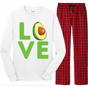 Love Avocado Gift Long Sleeve Pajama Set