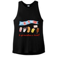 Let’S All Go To The Lobby And Get Ourselves A Treat Retro Ladies PosiCharge Tri-Blend Wicking Tank