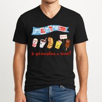 Let’S All Go To The Lobby And Get Ourselves A Treat Retro V-Neck T-Shirt