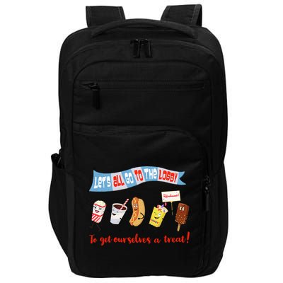 Let’S All Go To The Lobby And Get Ourselves A Treat Retro Impact Tech Backpack