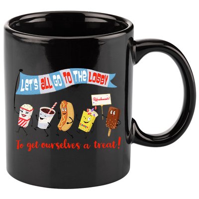 Let’S All Go To The Lobby And Get Ourselves A Treat Retro 11oz C Handle Ceramic Mug