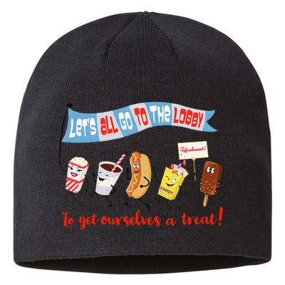 Let’S All Go To The Lobby And Get Ourselves A Treat Retro Sustainable Beanie