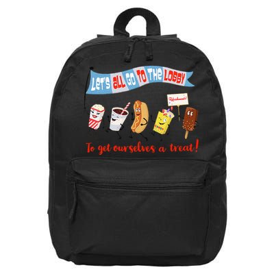 Let’S All Go To The Lobby And Get Ourselves A Treat Retro 16 in Basic Backpack
